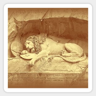 Dying Lion of Luzern - Löwendenkmal Sticker